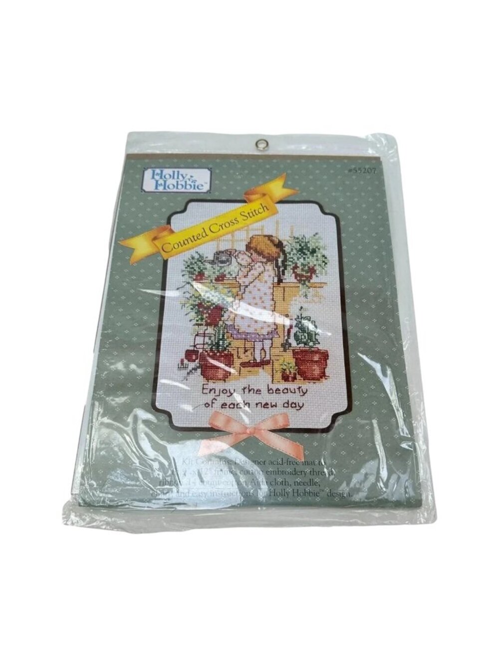 Holly Hobbie Counted Cross Stitch ‎ Kit Enjoy the Beauty Each Day Vintage Sealed